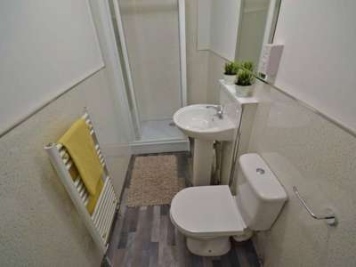 £99 per person per week exclusive of bills (including Virgin high speed internet). Bills inclusive package available on request. Fully furnished 6-bed 3-bath student house with parking for two cars. Available from August 2026 Call us today! image