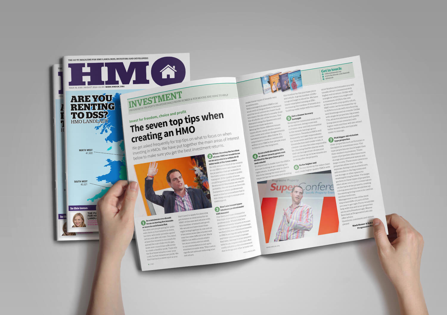 HMO Magazine Example Spread